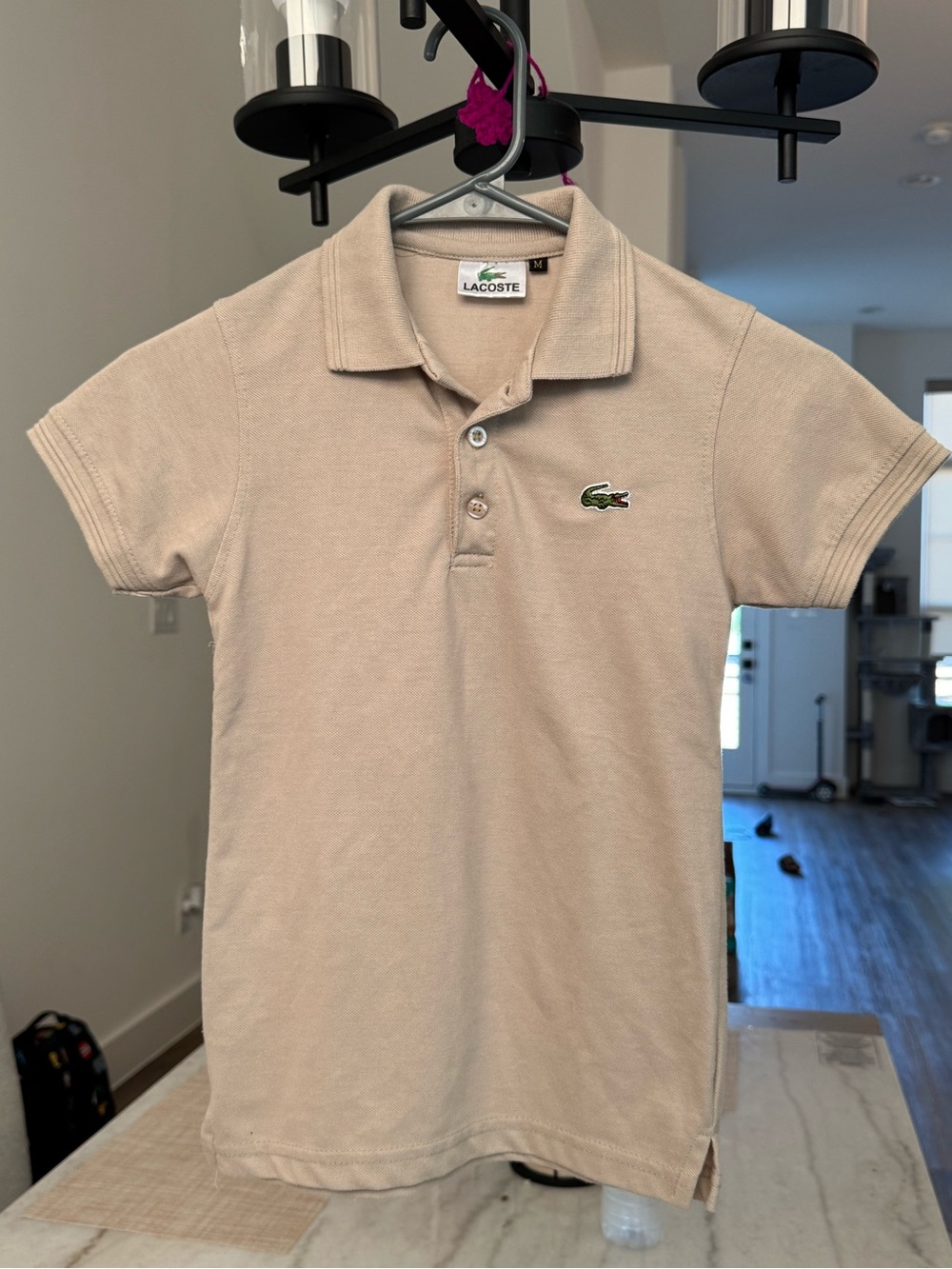 Lacoste Kids Beige Polo Shirt M